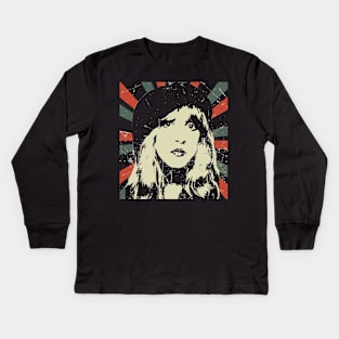 Stevie Nicks || Vintage Art Design || Exclusive Art Kids Long Sleeve T-Shirt